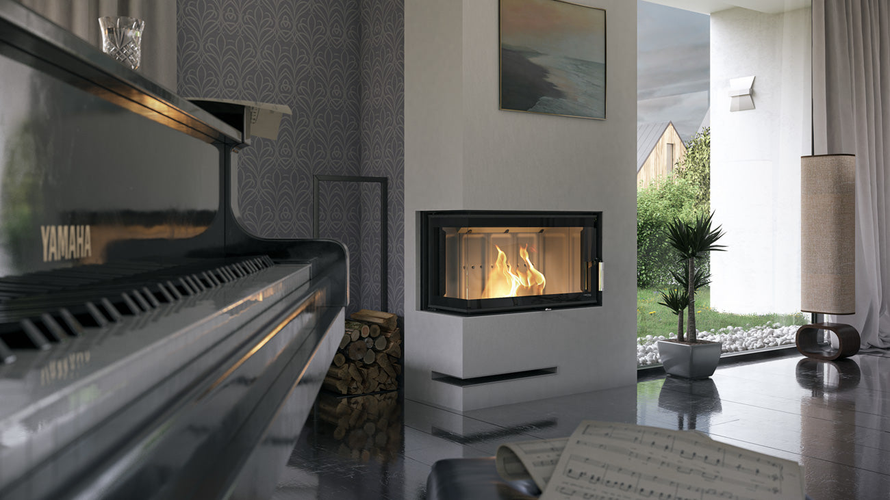insatskamin Intra ME BL - miljöbild på den kraftfulla och effektiva insatskaminen Intra ME BL från EuroFire