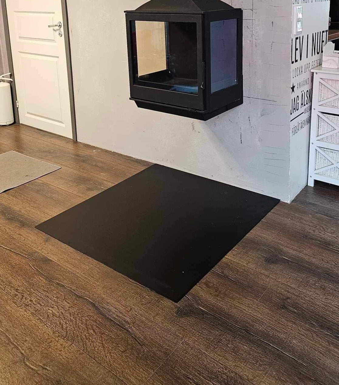 Golvplåt/Gnistskydd Rak