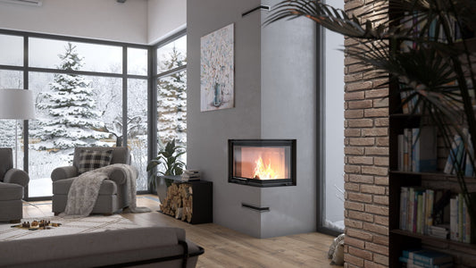 Intra ME BP G - miljöbild på modern insatskamin från EuroFire
